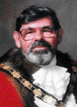 Picture of Cyng. K. Davies. Mayor of Llanelli 1988 - 89 